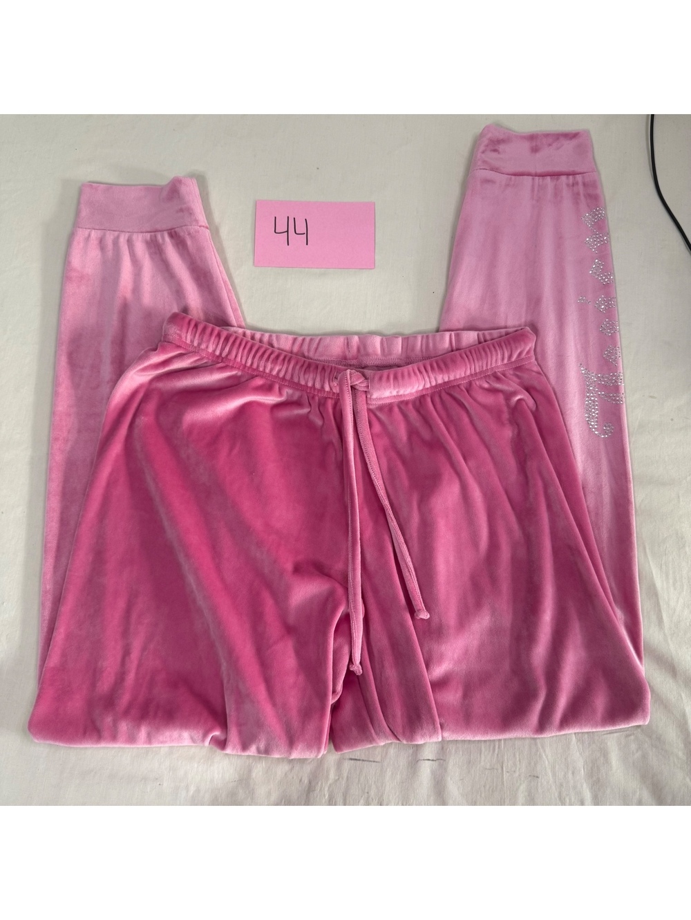 Juicy Couture Pink Velour 3-Piece Tracksuit Set Juniors Medium - Picture 4 of 9